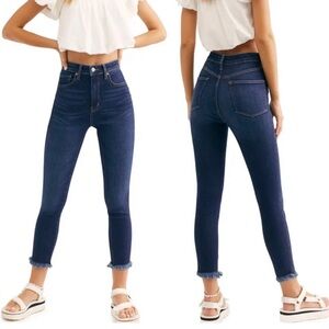 NWT We the Free High Waist Crop Raw Hem Denim Leggings